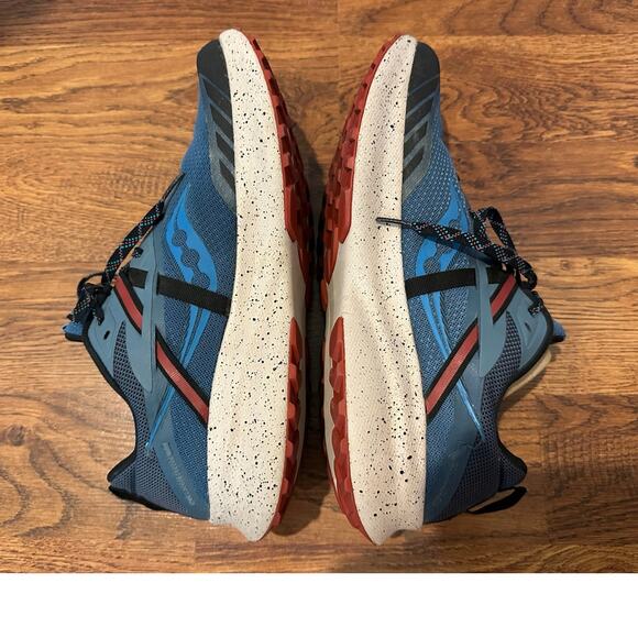 Saucony Men's Ride 15 TR Trail Running Shoes Blue - Size 10 Outdoor Footwear - Picture 6 of 9